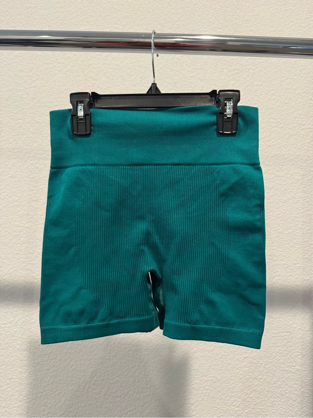 SHEIN Teal High-Waist Seamless Bike Shorts